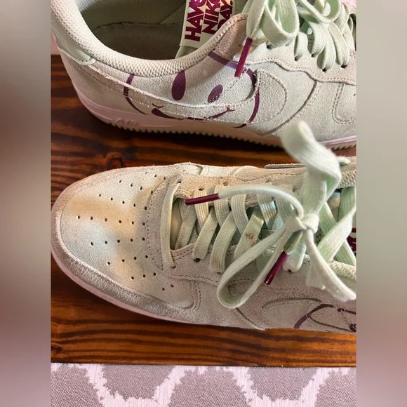 Nike Air Force 1 Low Have a Nike Day Sneakers collector rare EUC frosted spruce